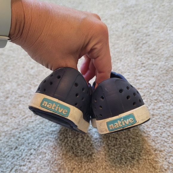 Native Kids Blue Slip On Shoes Size 7 - Picture 3 of 4